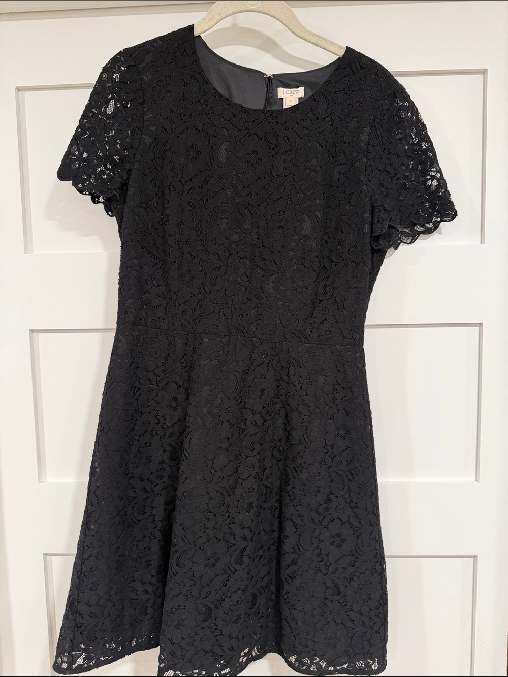J Crew Black Lace Dress size 4